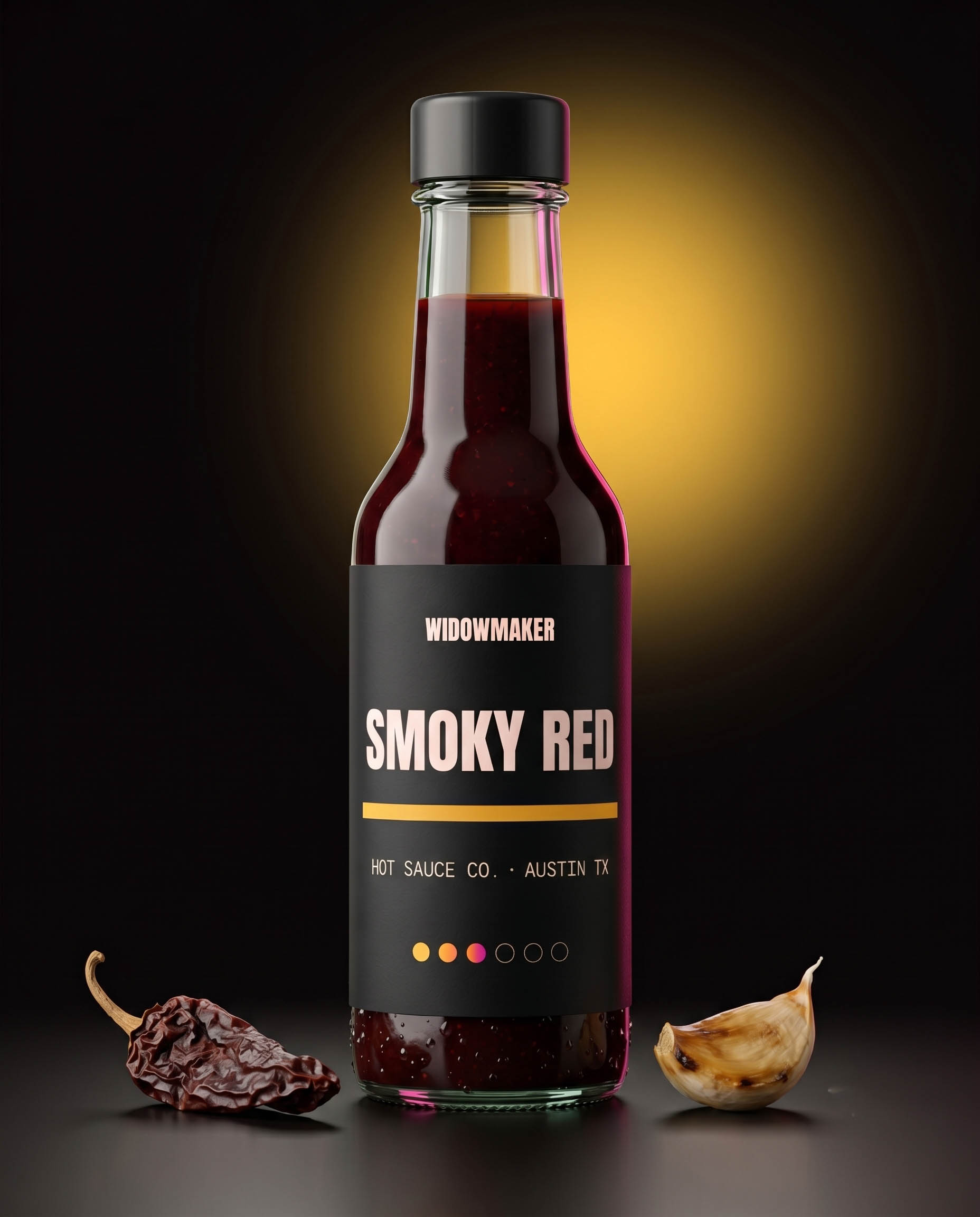 Smoky Red hot sauce bottle